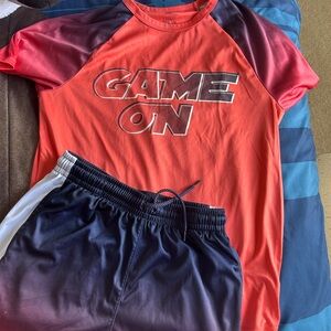 Place Red and Black Game On Set